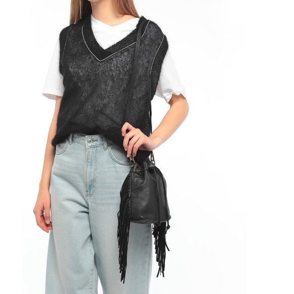 NWT Caterina Lucchi Campomaggi Artisans 60's Vibe Boho Fringe Bag - Picture 3 of 7